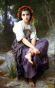 William-Adolphe Bouguereau At the Edge of the Brook Germany oil painting reproduction